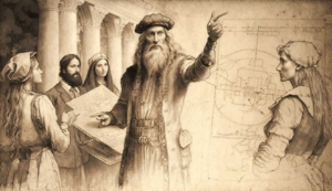 Leonardo da Vinci teaching the Masterclass